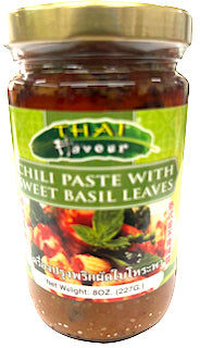 Thai Flavour Chili Paste with Sweet Basil Leaves (24 x 8oz)