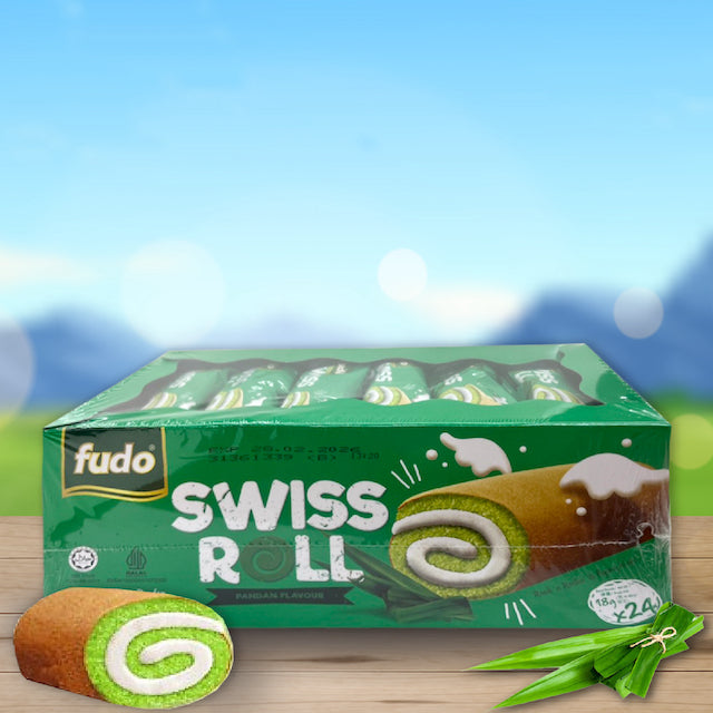 Malay Fudo Swiss Roll Pandan Flavour