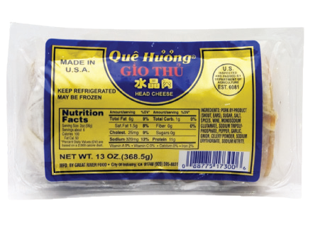 Que Huong Head Cheese Gio Thu Lien Hoa Food Co