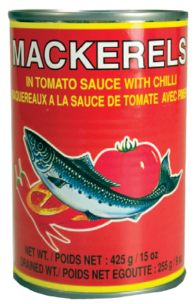 Can Mackere in Tomato
Sauce with Chili