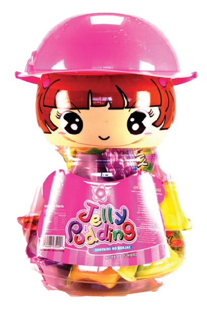 ABC Jelly Pudding “Girl” In Jar