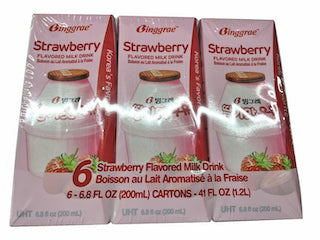 Binggrae Korea strawberry milk drink