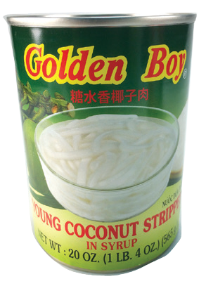 Can coconut strip in syrup