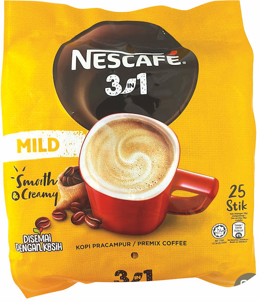 Nescafe Instant Coffee 3 in 1 Mild Flavour Smooth & Creamy
