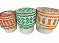 Laotian Colored Bamboo Sticky Rice Holder (12 x 3pcs)