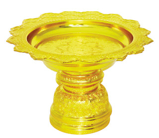 Diamond Thai Design Low Foot Tray Golden 30 cm (1)
