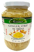 Thai Flavour Pickled Ginger Strip in Brine (24 x 16oz)