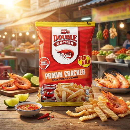 Double Decker Prawn Cravker Snack