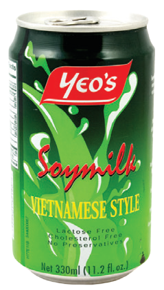 Yeo’s Soya Bean Drink
‘Vietnamese Style’