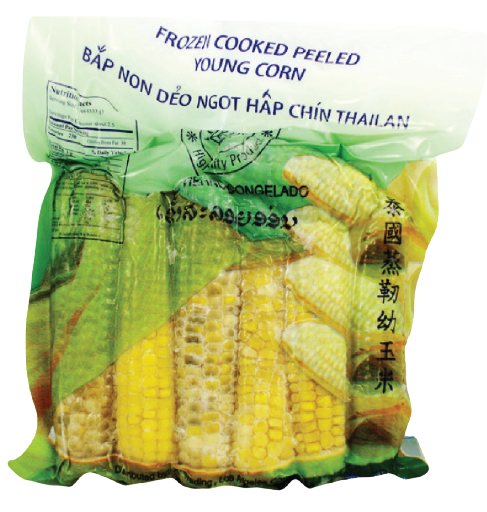 Frozen Cooked Peeled
Young Corn