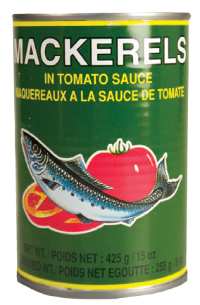 Can Mackere in Tomato
Sauce