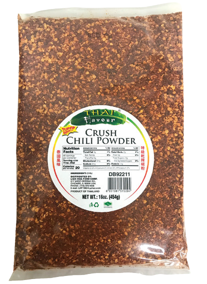 Crush chili powder