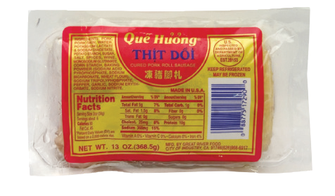 Que Huong
CuRed Pork Roll Sausage
‘Thit Doi’