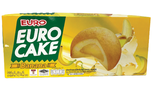 Euro Banana Cake (S)
 6 pcs