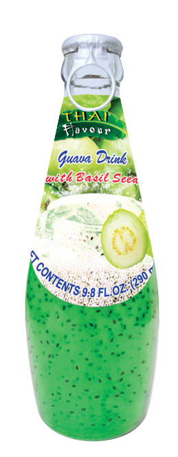 Guava Drink with sweet basil seed