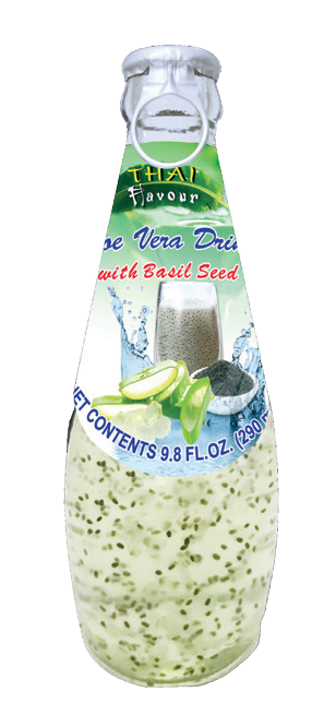 Alone Vera drink with sweet basil
seed