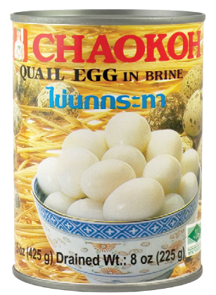 Chaokoh Quail Eggs in
Brine