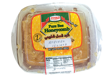 Pure Bee Honey Comb in Plastic Container