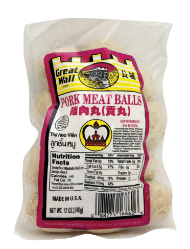 Great Wall Pork Meat
Balls