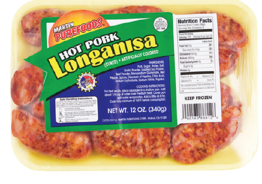 Martin Fro Hot Pork
Longanisa