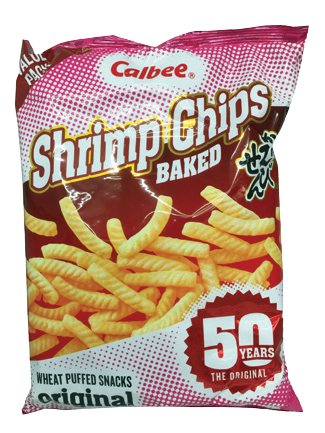 calbee shrimp chip family