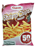 calbee shrimp chip family