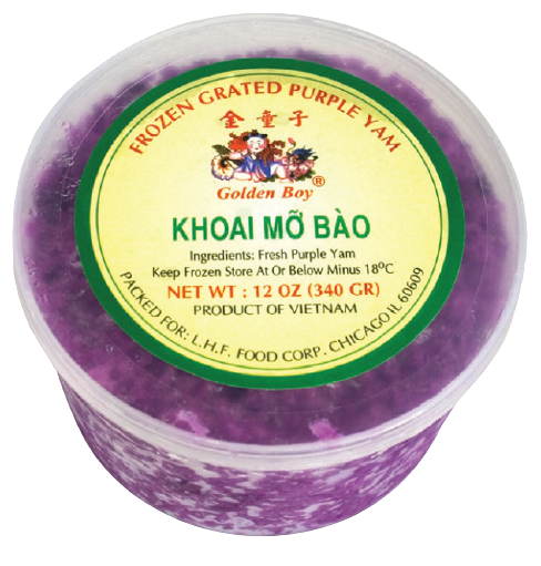 Golden Boy Fro Purple Yam
Grated in Cup