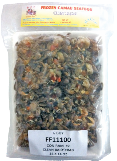 Fro whole clean baby crab
(con ram lam each)