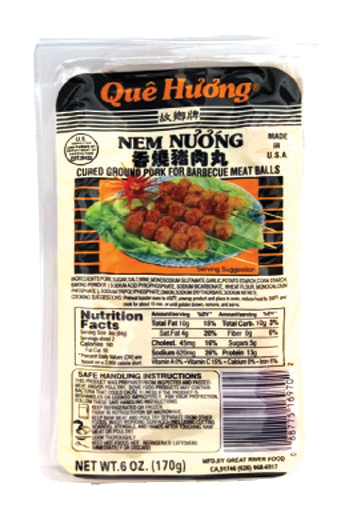 Que Huong
CuRed Ground Pork
For BBQ Meat Balls