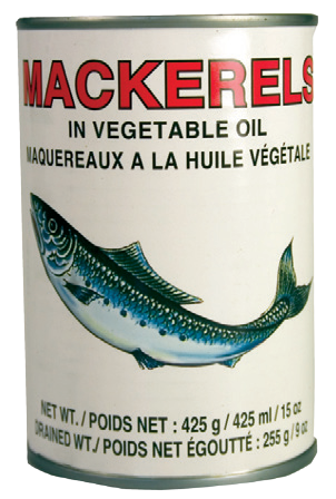 Can Mackere in
Vegetab Oil