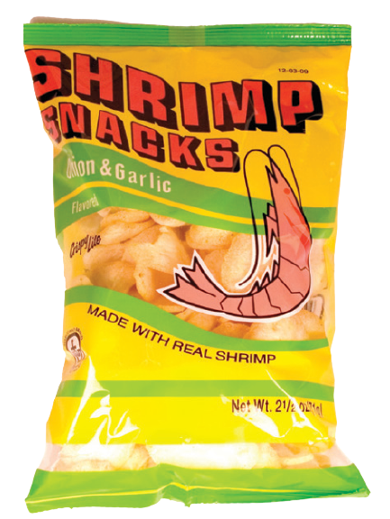 Marco Polo ‘Onoon & Gar- lic’ Shrimp Snacks