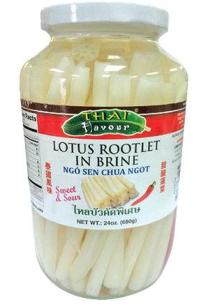 PK Lotus Rootlet (Ngo sen Sweet & Sour) with Chiliin brine in jar