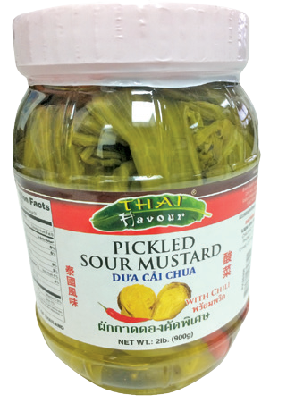 PK Sour Mustard green in jar with Chili