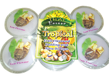 Taro fruit flavour pudding with Nata De Coco