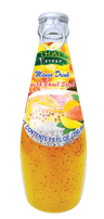 Mango drink with sweet basil seed