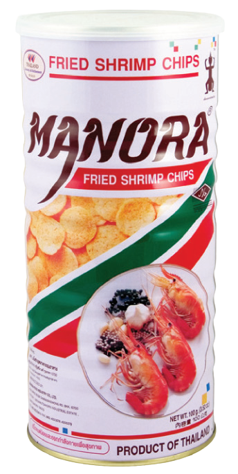Manora Fried Shrimp Chips In Tin