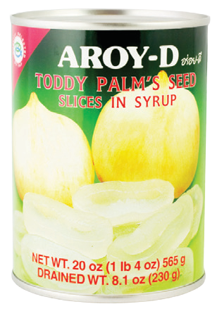 Aroy-D Toddy Palm Seed
in Syrup Sliced