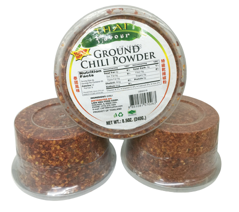 Thai flavour Ground chili powder in cup