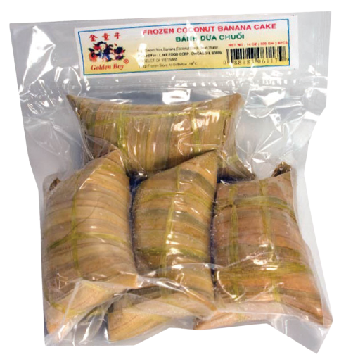 Fro Coconut Banana Cake
(Banh Dua Dua)