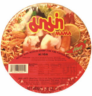 Mama Instant Noodle Bowl (Tom Yum) 12x2.01 oz