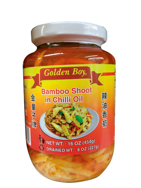 Bamboo shoot with chili oil