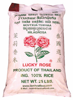 Lucky Rose Jasmine Rice 25 lbs
