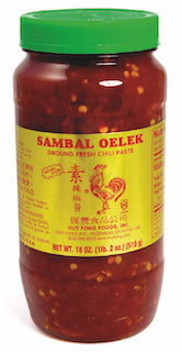 Huy Fong sambal oelek sauce 'young ot thong too' (L)