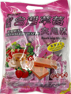 T W strawberry wafer